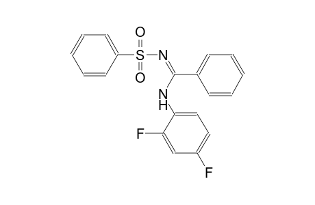 N-[(Z)-(2,4-difluoroanilino)(phenyl)methylidene]benzenesulfonamide