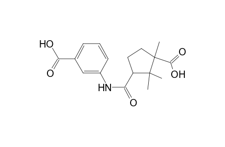 3-[(3-carboxy-2,2,3-trimethyl-cyclopentyl)carbonylamino]benzoic acid