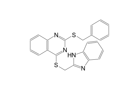 4-(1H-benzimidazol-2-ylmethylsulfanyl)-2-(phenylmethylsulfanyl)quinazoline