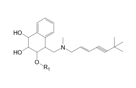 Terbinafine-M (dihydrodiol-HO-dehydro-glucuronide) MS2