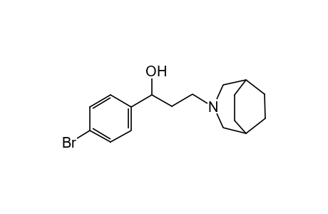 alpha-(p-bromophenyl)-3-azabicyclo[3.2.2]nonane-3-propanol