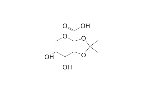 beta-D-ARABINO-2-HEXULOPYRANOSONIC ACID, 2,3-O-(1-METHYLETHYLIDENE)-
