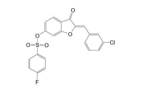 benzenesulfonic acid, 4-fluoro-, (2Z)-2-[(3-chlorophenyl)methylene]-2,3-dihydro-3-oxobenzofuranyl ester