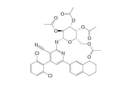 4-(2,6-DICHLOROPHENYL)-6-(1,2,3,4-TETRAHYDRONAPHTHALEN-6-YL)-2-(2',3',4',6'-TETRA-O-ACETYL-BETA-D-GALACTOPYRANOSYL-IMINO)-PYRIDINE-3-CARBONITRILE