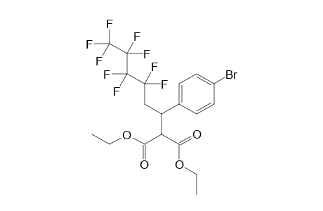 Diethyl 2-(1-(4-bromophenyl)-3,3,4,4,5,5,6,6,6-nonafluorohexyl)malonate