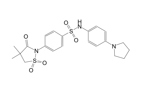 benzenesulfonamide, 4-(4,4-dimethyl-1,1-dioxido-3-oxo-2-isothiazolidinyl)-N-[4-(1-pyrrolidinyl)phenyl]-
