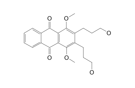 1,4-DIMETHOXY-2,3-BIS-(3'-HYDROXYPROPYL)-9,10-DIHYDROANTHRACENE-9,10-DIONE