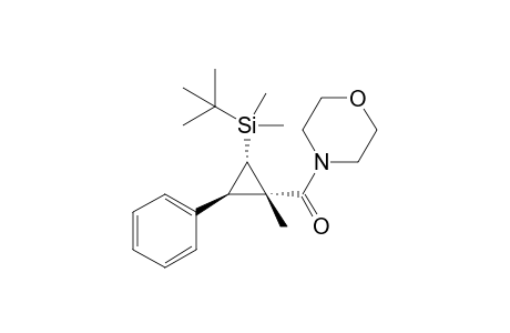 4-{(1S*,2S*,3R*)-[2-(tert-Butyldimethylsilyl)-3-(phenyl)-1-methylcyclopropyl]carbonyl}morpholine