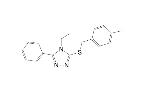 4-ethyl-3-[(4-methylbenzyl)sulfanyl]-5-phenyl-4H-1,2,4-triazole