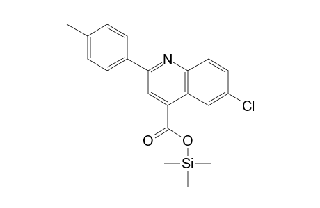 6-Chloro-2-(4-methylphenyl)-4-quinolinecarboxylic acid, trimethylsilyl ester