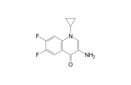 3-Amino-1-cyclopropyl-6,7-difluoro-4-quinolinone