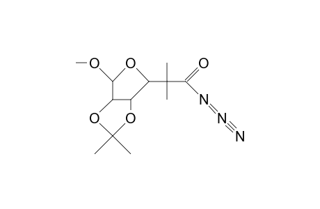 (Methyl 5-deoxy-5,5-dimethyl-2,3-O-isopropylidene-B-L-ribo-hexofuranosid)-uronoyl azide