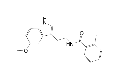 N-[2-(5-methoxy-1H-indol-3-yl)ethyl]-2-methylbenzamide