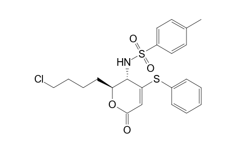 trans-6-(4-Chlorobutyl)-4-(phenylthio)-5-(tosylamino)-5,6-dihydropyran-2-one