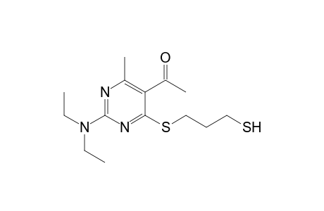 5-Acetyl-2-(N,N-diethylamino)-4-(3-mercaptoprop-1-yl)thio-6-methylpyrimidine