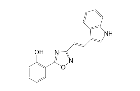 Phenol, 2-[3-[2-(1H-indol-3-yl)ethenyl]-1,2,4-oxadiazol-5-yl]-