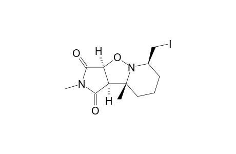 (3aR,3bR,7R,8aS)-7-Iodomethyl-2,3b-dimethyl-hexahydro-8-oxa-2,7a-diaza-cyclopenta[a]indene-1,3-dione