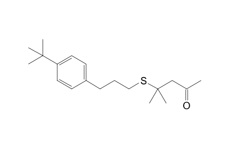 4-((3-(4-(tert-Butyl)phenyl)propyl)thio)-4-methylpentan-2-one
