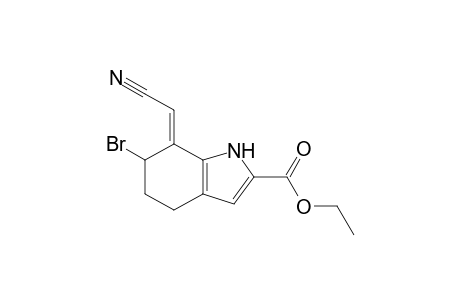 (Z)-Ethyl 6-Bromo-7-cyanomethylidene-4,5,6,7-tetrahydroindole-2-carboxylate