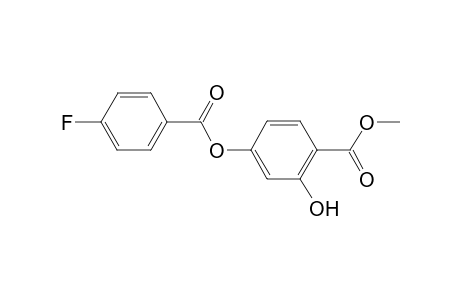 4-(4-Fluorobenzoyloxy)-2-hydroxybenzoic acid, methyl ester