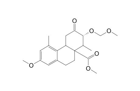 Methyl (7.alpha.)-7-(methoxymethoxy)-2-methoxy-4,8-dimethyl-6-oxo-4b,5,7,8,9,10-hexahydrophenanthrene-8a(6H)-carboxylate