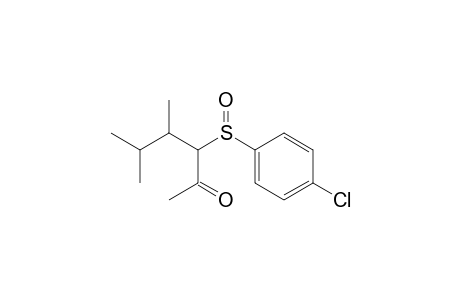3-(4-Chlorophenyl)sulfinyl-4,5-dimethyl-hexan-2-one