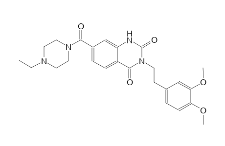 3-[2-(3,4-dimethoxyphenyl)ethyl]-7-[(4-ethyl-1-piperazinyl)carbonyl]-2,4(1H,3H)-quinazolinedione