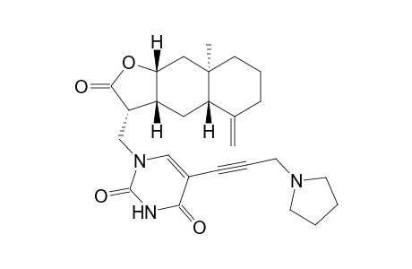 1-{[(3R,3aR,4aS,8aR,9aR)-8a-Methyl-5-methylidene-2-oxododecahydronaphtho[2,3-b]furan-3-yl]-methyl}-5-[3-(pyrrolidin-1-yl)prop-1-ynyl]pyrimidine-2,4(1H,3H)-dione