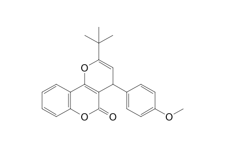 4-(4-methoxyphenyl)-2-tert-butylpyrano[3,2-c]chromen-5(4H)-one