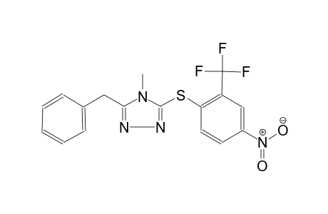4H-1,2,4-triazole, 4-methyl-3-[[4-nitro-2-(trifluoromethyl)phenyl]thio]-5-(phenylmethyl)-