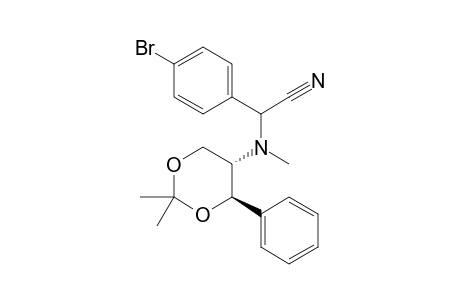 (4S,5S,2R/S)-2-(4-Bromophenyl)-2-[N-(2,2-dimethyl-4-phenyl-1,3-dioxan-5-yl)methylamino]acetonitrile