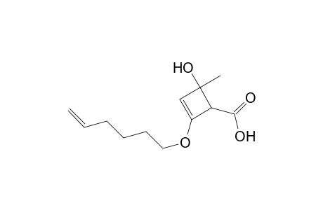 2-(5-hexenyloxy)-4-hydroxy-4-methyl-2-cyclobutene-1-carboxylic acid