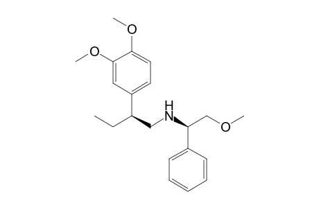 (1R,2'S)-(-)-N-[2'-(3,4-Dimethoxyphenyl)butyl]-2-methoxy-1-phenylethylamine