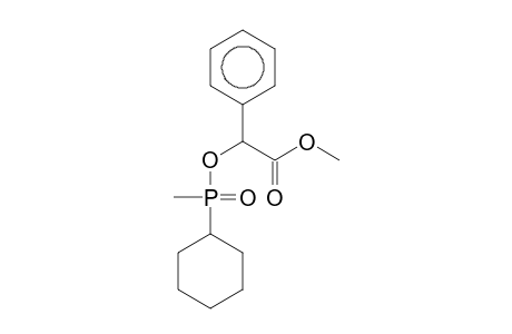(Cyclohexyl-methyl-phosphinoyloxy)-phenyl-acetic acid, methyl ester