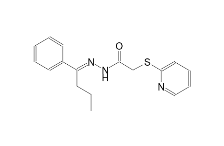 N'-[(E)-1-phenylbutylidene]-2-(2-pyridinylsulfanyl)acetohydrazide