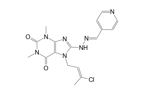 isonicotinaldehyde {7-[(2E)-3-chloro-2-butenyl]-1,3-dimethyl-2,6-dioxo-2,3,6,7-tetrahydro-1H-purin-8-yl}hydrazone