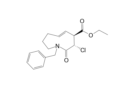 (5E,7S,8S)-1-benzyl-8-chloro-9-keto-3,4,7,8-tetrahydro-2H-azonine-7-carboxylic acid ethyl ester