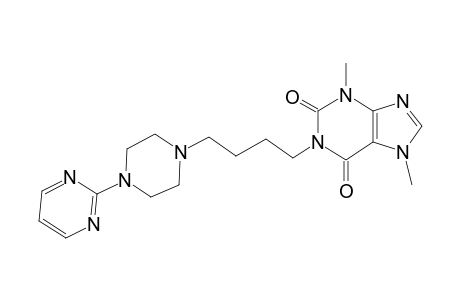 3,7-Dimethyl-1-[4-(4-pyrimidin-2-yl-piperazin-1-yl-)-butyl]-3,7-dihydropurine-2,6-dione