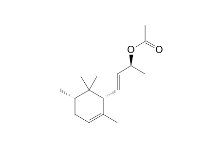 Acetic acid (E)-(S)-1-methyl-3-((1R,5S)-2,5,6,6-tetramethyl-cyclohex-2-enyl)-allyl ester