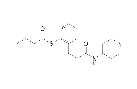 S-2-[N-(cyclohex-1'-enyl)propionamido]phenyl thiobutyrate
