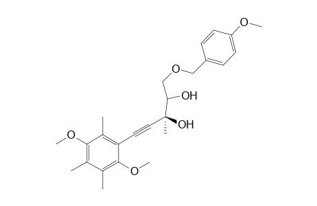 (2S,3S)-1-(4-Methoxybenzyloxy)-5-(2,5-dimethoxy-3,4,6-trimethylphenyl)-3-methylpent-4-yne-2,3-diol