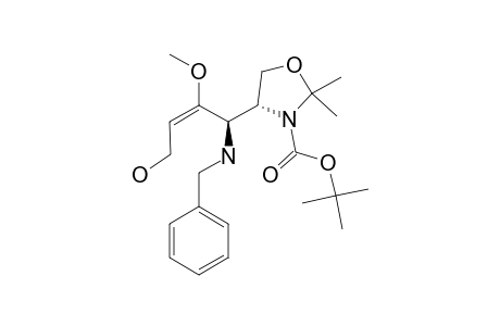 (E)-(4R,4'R)-4-BENZYLAMINO-4-(3'-TERT.-BUTOXYCARBONYL-2',2'-DIMETHYL-1',3'-OXAZOLIDIN-4'-YL)-3-METHOXYBUT-2-EN-1-OL