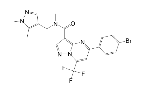 5-(4-bromophenyl)-N-[(1,5-dimethyl-1H-pyrazol-4-yl)methyl]-N-methyl-7-(trifluoromethyl)pyrazolo[1,5-a]pyrimidine-3-carboxamide