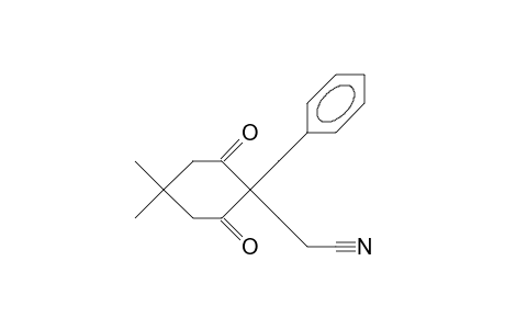 2-(2-Cyano-ethyl)-2-benzyl-5,5-dimethyl-cyclohexa-1,3-dione