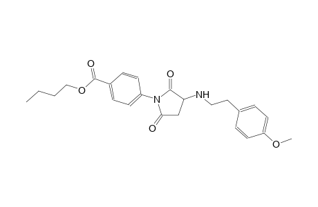 butyl 4-(3-{[2-(4-methoxyphenyl)ethyl]amino}-2,5-dioxo-1-pyrrolidinyl)benzoate