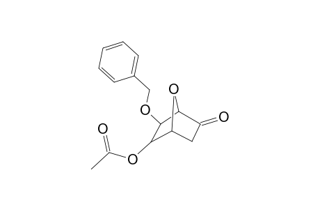 7-Oxabicyclo[2.2.1]heptan-2-one, 5-(acetyloxy)-6-(phenylmethoxy)-, (5-exo,6-endo)-(.+-.)-