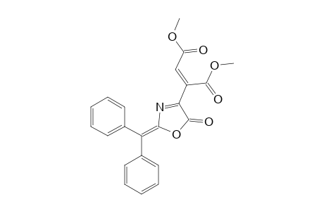DIMETHYL_2-(2-BENZHYDRYLIDENE-5-OXO-2,5-DIHYDROOXAZOL-4-YL)-BUT-2-ENDIONATE
