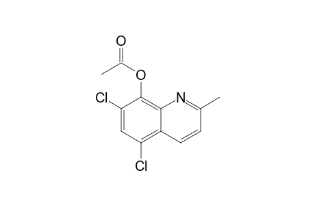 2-Methyl-5,7-dichloro-8-acetoxyquinoline