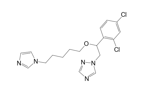 1H-1,2,4-Triazole, 1-[2-(2,4-dichlorophenyl)-2-[[5-(1H-imidazol-1-yl)pentyl]oxy]ethyl]-