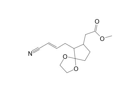Methyl [6-(3-cyanoallyl)-1,4-dioxaspiro[4.4]non-7-yl]acetate